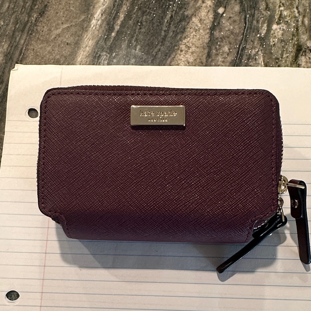 Kate Spade Aubergine Zip Wallet
